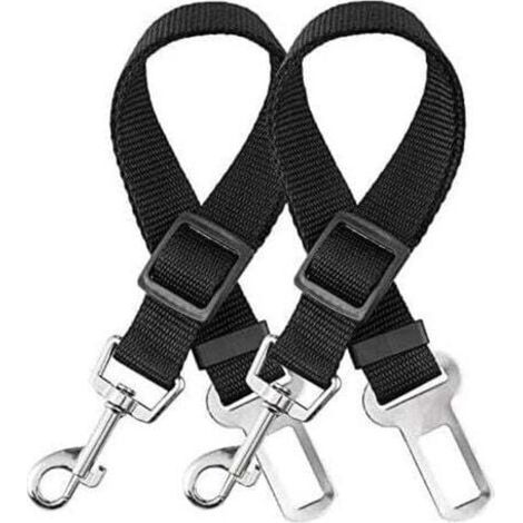 ALLIANDISHarnais universel pour chien en deux parties, durable, résistant aux déchirures, réglable, 33-60 cm, convient à tous les chiens et chats, fabriqué en nylon noir. (1/4)