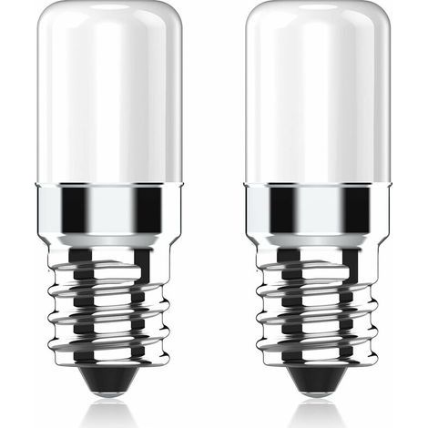 Ampoule LED Réfrigérateur E14, 2W équivalent à 20W Halogène Ampoules, Blanc Chaud 2700K, 170LM, Petit culot à vis E14 lampe LED pour Frigo, Lampe de Sel, Machine a Coudre, Lot de 2 (1/4)