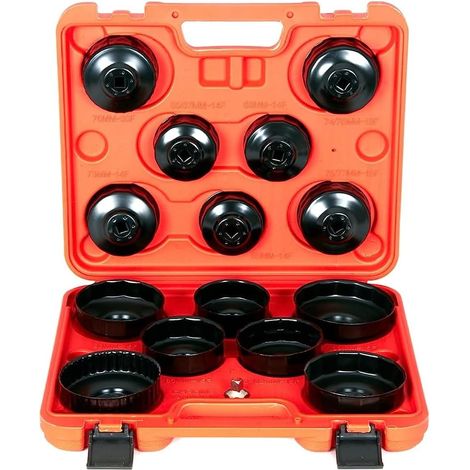 Kit universal de aluminio de 15 piezas para desmontar la tapa del filtro de aceite de la caja de cambios. (1/5)
