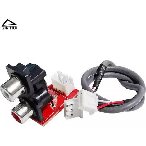 RCA-auf-XH-2,54-mm-3P-Adapterplatine mit abgeschirmtem Kabel für DIY-Audioverstärker (1/4)