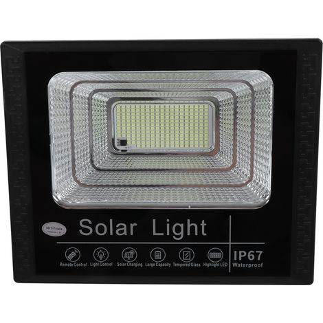 IP67 wasserdichte 8W 6V Solarleuchte mit Fernbedienung, Timer, LED-Flutlicht für Garten, Außenbereich und Straßenbeleuchtung (1/5)