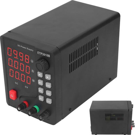 Alimentation DC, encodeur haute précision, 4 chiffres, LED régulée 0- 0-10A 300W ETP3010B (1/5)