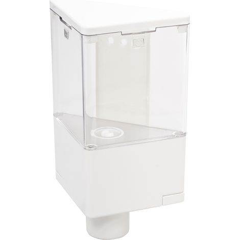 Dispensador de jabón líquido contenedor mural blanco de resina mod. Quick Soap