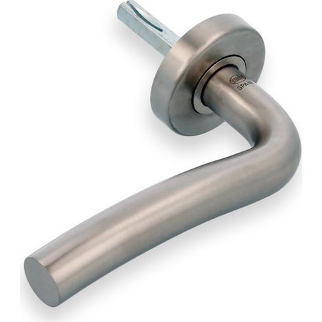 AMIG Poignées sur rosace 19EI Ø53 mm Acier inoxydable AISI 304 Mat - Gauche (1/4)