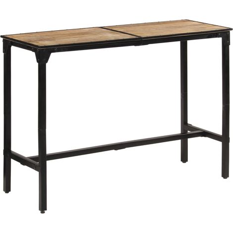 Table de bar,Chaise de bar 150x55x107 cm bois de manguier massif brut CFW590629 (1/5)