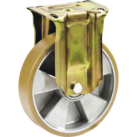 DÖRNER + HELMER Bockrolle Polyurethan Alu-Druckguss-Felge 100 mm 250 kg
