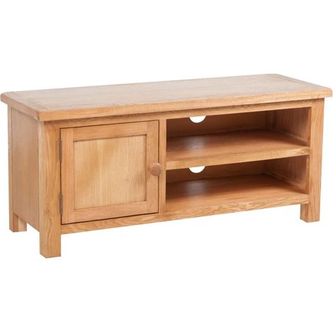 Práctico mueble de TV/aparador de diseño 103 cm madera maciza de roble 2502263