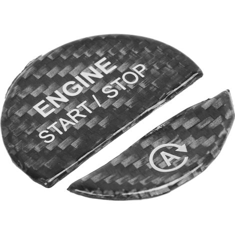 Cache de bouton de démarrage/arrêt moteur en fibre de carbone, remplacement pour Mercedes-Benz Classe S et Classe C W206 et W223, noir (1/5)