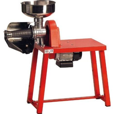 Passapomodoro spremipomodoro elettrico a cinghia e tavolo TS inox Palumbo