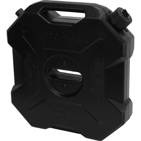 Réservoir de fioul 6 L (1,6 gallons) noir grande capacité pour voiture, moto, UTV, quad et véhicule tout-terrain (sans support). (1/5)