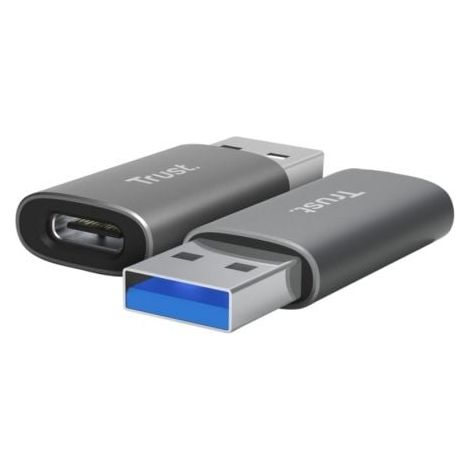 Adaptador USB 3.2 GEN2 Trust Calyx / USB Tipo-C Hembra - USB Macho