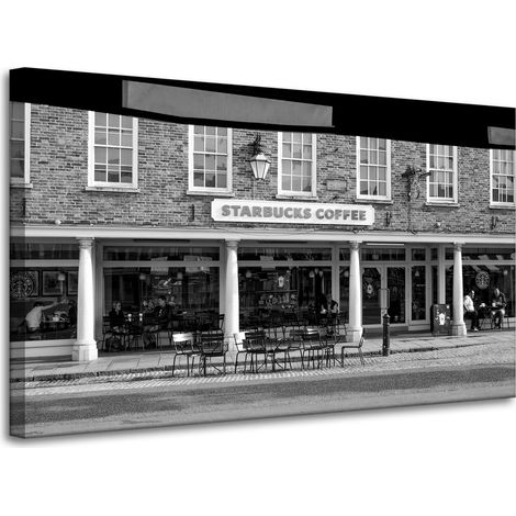 Starbucks Architektur-Leinwanddruck 100x60 cm