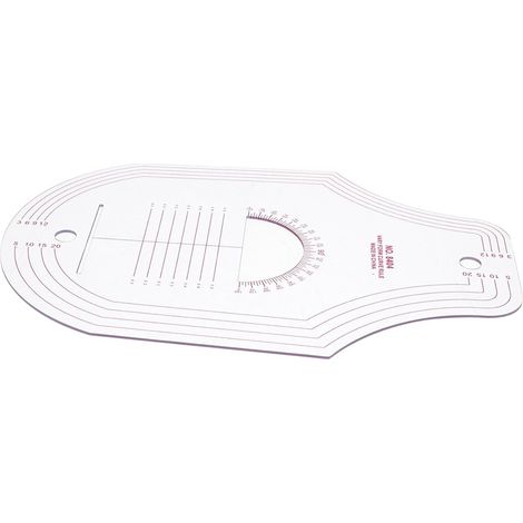 Règle de Couture Multifonction 8404 Rose en Plastique pour Gabarit (1/5)