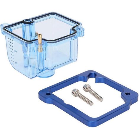 Couvercle de base de carburateur transparent à flotteur pour carburateur de moto KEIHIN PWK KOSO 28-34 mm, bleu (1/5)