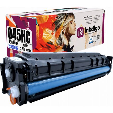 Toner Inkdigo CRG045HC compatibile con Canon ColorimageCLASSMF632Cdw, certificato TÜV. (1/5)