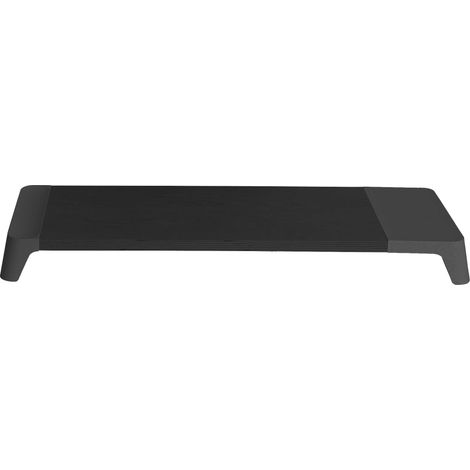 Supporto Monitor da Scrivania 56x20x5,7 cm con Base di Ricarica Wireless in MDF e Plastica Nero (1/5)
