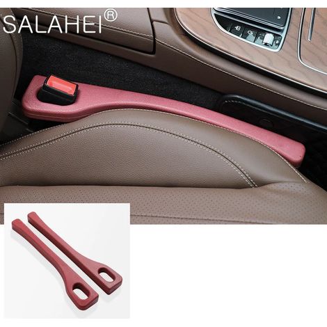 (Rouge) 2 pièces de bouchons de jointure latérale pour sièges auto, style et étanchéité, accessoires de décoration intérieure universels (1/5)