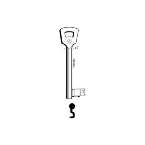 5 x SILCA 6NFH2L (EX 2NFHL) CHIAVE PATENT NICHELATA