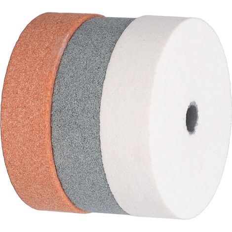 3 Pièces Meule Carbure de Silicium Meuleuse Polisseuse Roue Remplacement Affûtage Polissage Outil Ensemble Kit 75 10 20mm pour Polir Métal Céramique Marbre Travail du Bois (1/5)