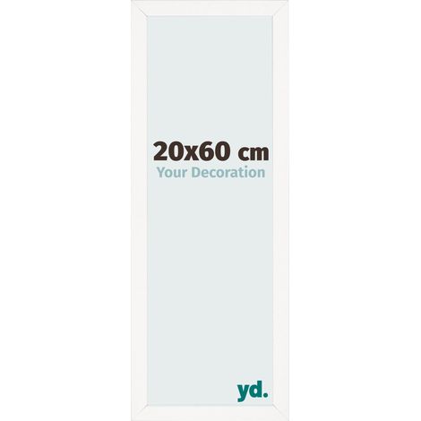 yd. - Cadre photo 20x60 - Blanc Brillant - MDF - Bologna