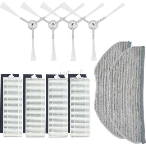 (HS) Convient aux accessoires et pièces de rechange pour Xiaomi MIJIA G1. Convient également aux modèles Xiaomi G1 MJSTG1 et MI Robot Vacuum Mop Essential. Brosse rotative et filtre de rechange essent (1/4)