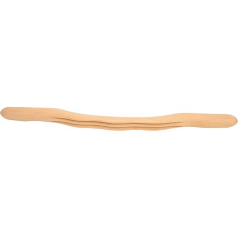 Bâton de massage en bois à 3 fentes, ergonomique, pour soulager la douleur et économiser l'effort, avec poignée ondulée pour le dos et l'abdomen (1/5)