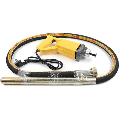 Beurre vibrant 1300 W - Pour intérieur - Avec tuyau de 2 m - Vitesse de rotation : 4300 tr/min - Diamètre de la bouteille vibrante : 35 mm (1/5)
