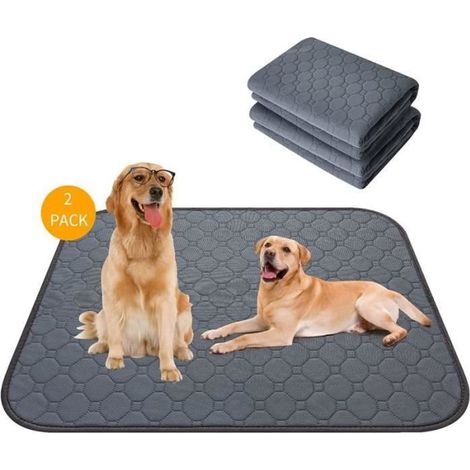 Tapis d'entraînement lavable et réutilisable pour animaux de compagnie, 4 couches douces et ultra-absorbantes (1/4)