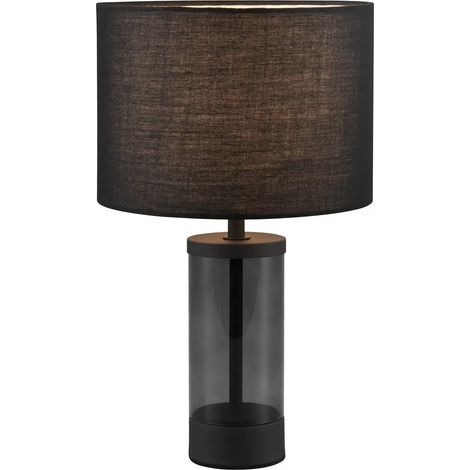 Lampe de table verre fumé noir abat-jour E14 Grazia RL (1/5)