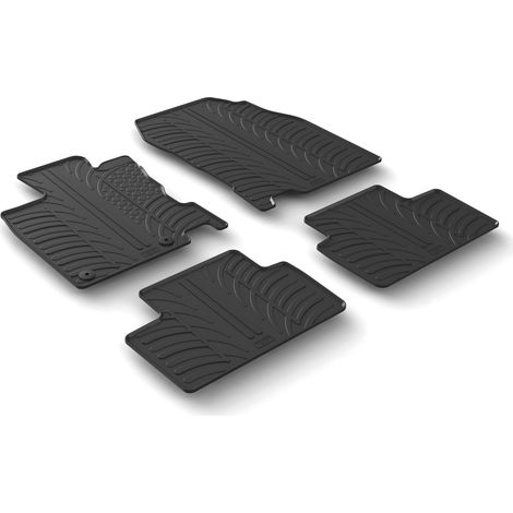 Set tappeti su misura in gomma - compatibile per Renault Kadjar (06/1503/23)