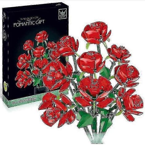 Bouquet de fleurs Icons 10280, fleurs artificielles, jeu de construction pour adultes, accessoires de décoration, idée cadeau Saint-Valentin, collection botanique