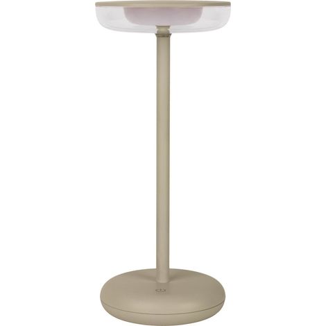 Naeve PASI Lampe LED d'extérieur portable rechargeable à intensité variable, beige, 2 700 K, IP44, capteur tactile