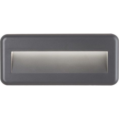 Merano Ferryland Applique Murale Extérieure Encastrée Gris Foncé ABS LED 4W 461Lm 3000K IP54 AC Driver Inclus