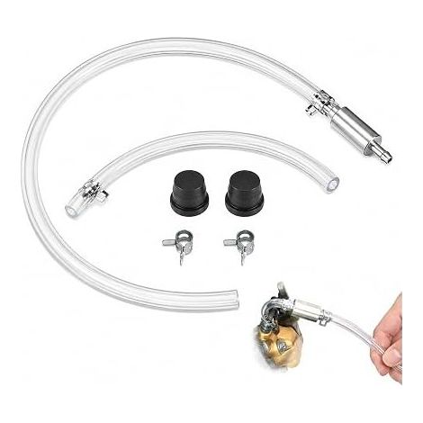 Brake Bleeder Kit with Check Valve, Reinforced Transparent Hose 45cm and Accessories, Motorcycle Brake Bleeder, Car Brake Bleeder, Tool for Motorcycle, Bike and Auto (1/5)