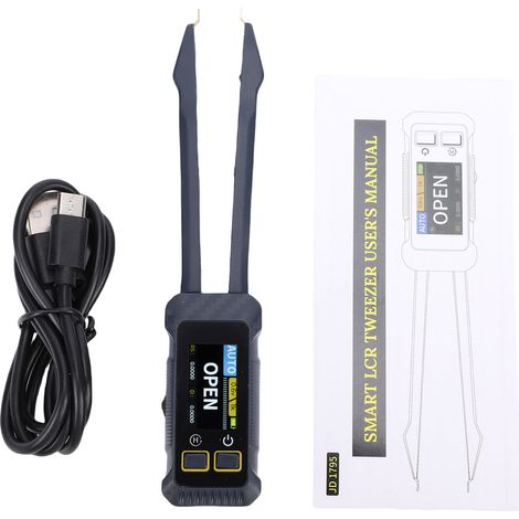Pince test intelligente numérique pont – Testeur capacité inductance résistance mesure précise, électronique (1/5)