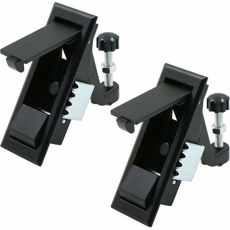 Serrure Porte D'Armoire Bouton Poussoir -  Plat Armoire Meubles PoignéE Meuble Tiroirs Verrouillables Tiroir Camping Caravane Camping-Car Yacht Navire Bateau Noir 2 PièCes, (1/5)