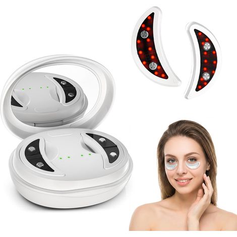Wiederaufladbarer Augenmassager, reduziert Tränensäcke, Augenringe und Falten für strahlende Haut (white-2.0) (1/5)