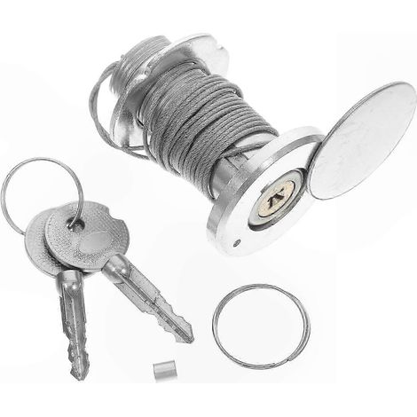 Notverriegelung für Garagentor, manuelles Entriegelungsset aus Zamak, Stahlseil zur Stromabschaltung, 1 Stück (1/5)