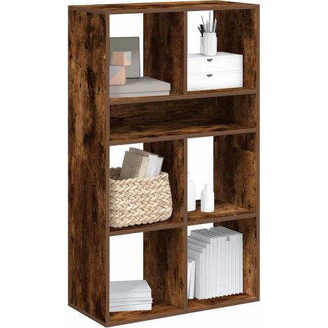 Bücherregal Räuchereiche 66x31x112 cm Holzwerkstoff