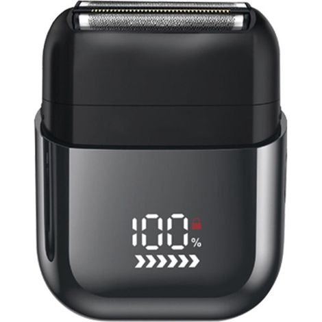 Mini Rasoir Électriques pour Hommes avec Affichage LED, Rasoir Électrique Étanche IPX7, Mini Rasoir Portable Silencieux et Lavable, Rasoir Homme