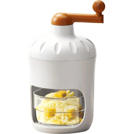 Broyeur à glace manuel - Broyeur à glace portable en acier inoxydable à manivelle, idéal pour les fêtes, les événements et les collations. (1/5)