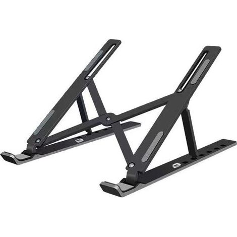 Support Ordinateur Portable - ABS - Pliable - Compatible Jusqu'à 17 Pouces - Antidérapant - 1 Pièce (1/5)