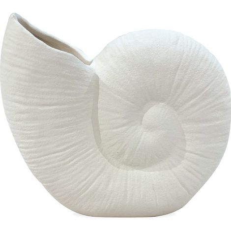 Vase coquillage en céramique texture sable forme originale (1/5)