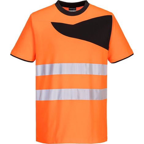 Camiseta de alta visibilidad PW2 M/C Naranja/Negro S (1/2)