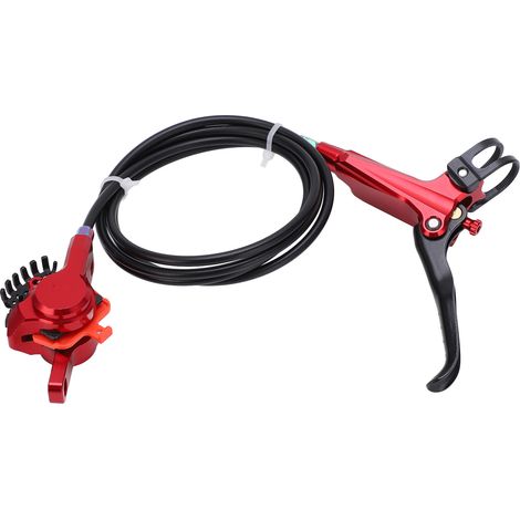 MEIJUN hydraulische Hinterrad-Scheibenbremse für Mountainbikes, 160-mm-Bremsscheibe, rot (1/5)