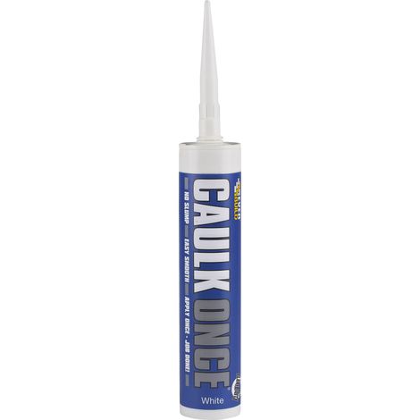 Everbuild CLKONCEWE4 Caulk Once White 380ml EVBCONCEWHC4