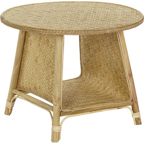 Mesita Auxiliar Bambu Ratan 61X61X49 Natural (1/5)