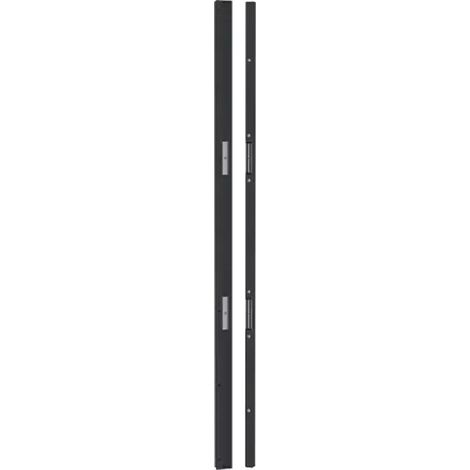 Bandeau ventouse aluminium CPREG2NAR 2500 mm SEWOSY - Noir satiné ral 9005
