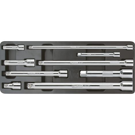 KS Tools CHROMEplus Verlängerungs-Satz mit Verriegelung, 9-tlg