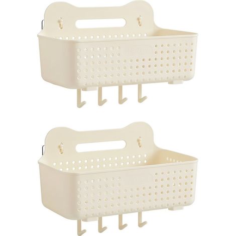 Étagère murale de salle de bain moyen 2 pièces (1/5)